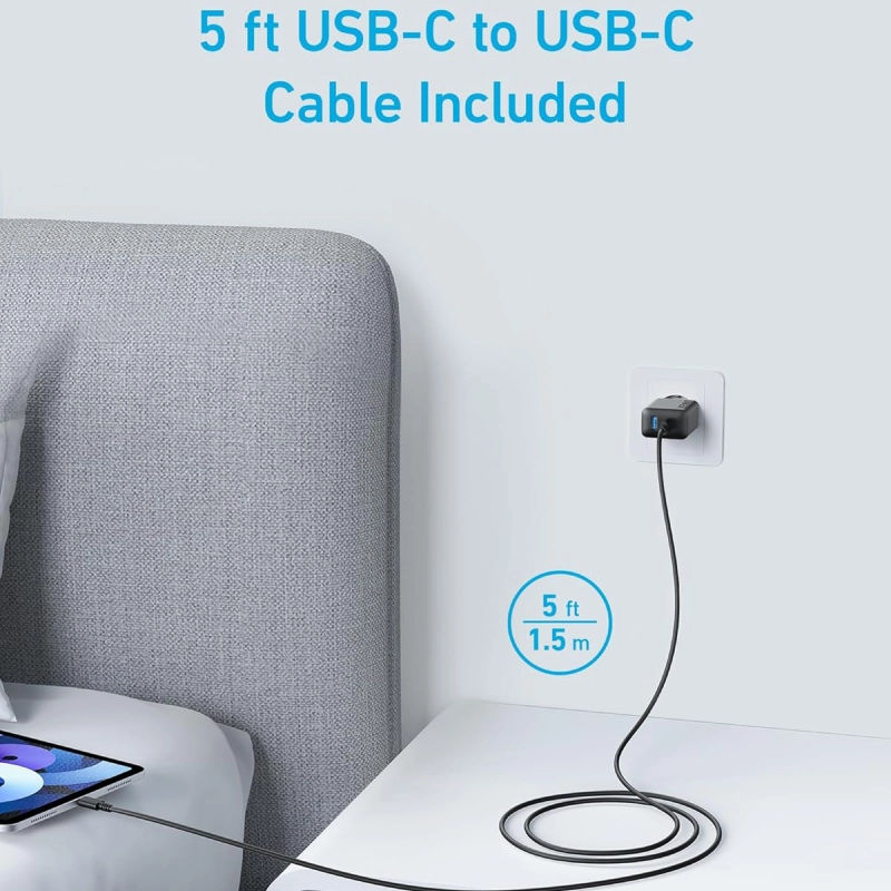 Anker 2-Port High-Speed Charger With USB-C Cable B2348